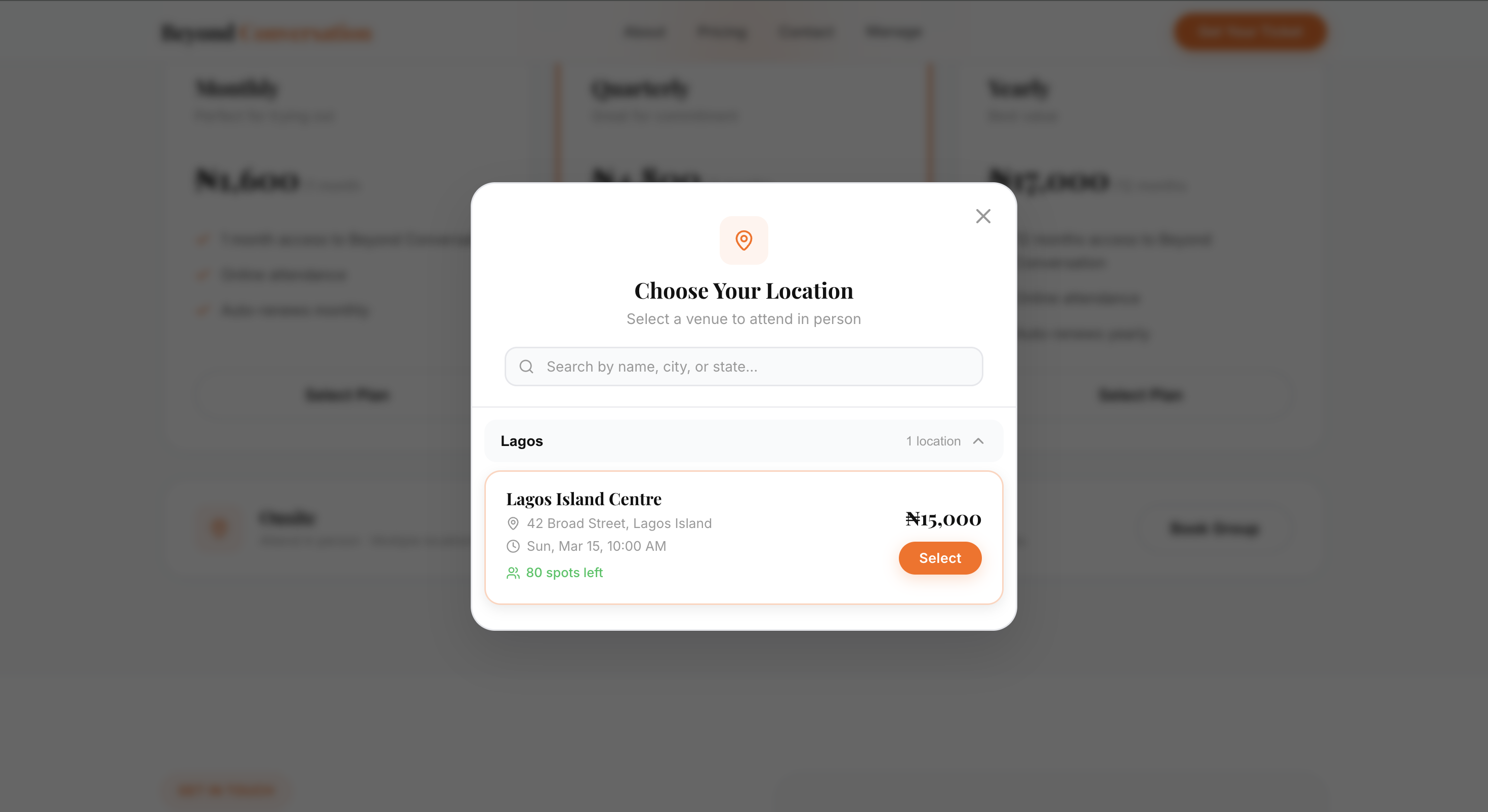 Beyond Conversation screen 4